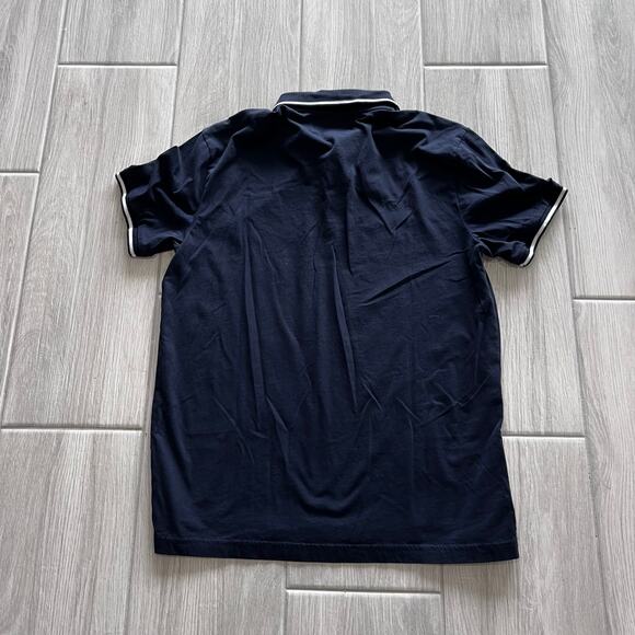 Penguin By Munsingwear Men's MD Navy White Trim Polo Shirt - Picture 4 of 4